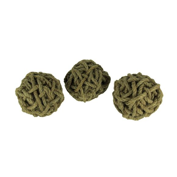 6 Inch Diameter Cole Twine Decorative Rope Balls Set of 3 - Picture 1 of 3